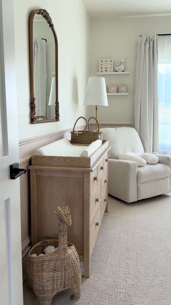 Nursery closet organization