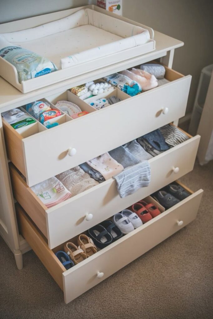  Nursery Organization Ideas That Keep Baby Essentials Within Reach 
