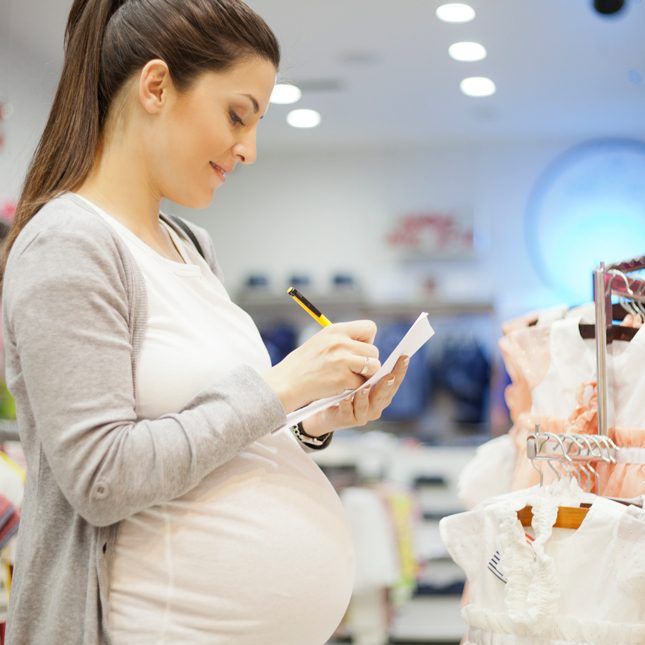 Buying baby essentials gradually to stay within your family budget.