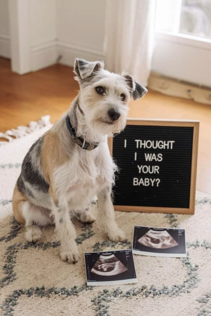 Successfully introducing a family dog to a new baby through patience and preparation