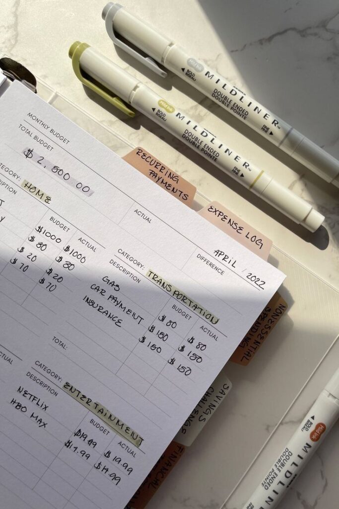 Tracking savings goals before welcoming a newborn.