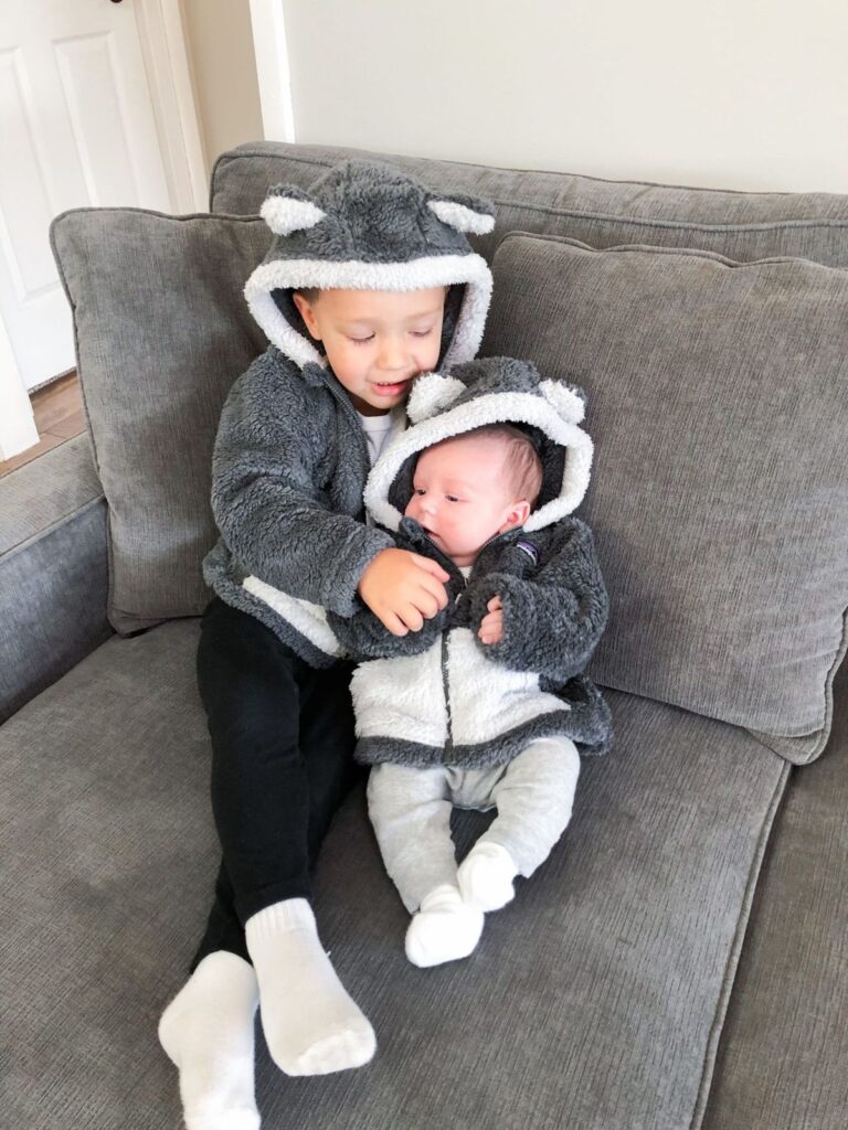 Helping older children adjust naturally to life with a new sibling over time.