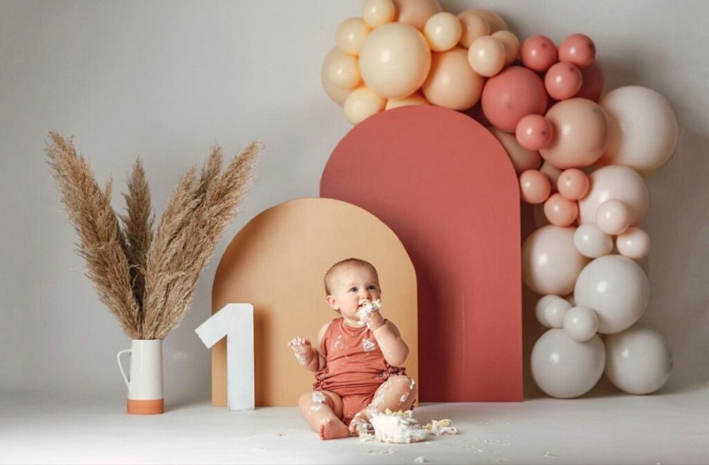 indoor cake smash setup ideas