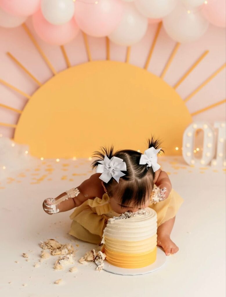 indoor cake smash setup ideas