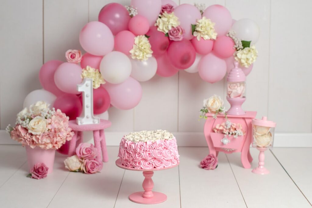 indoor cake smash setup ideas