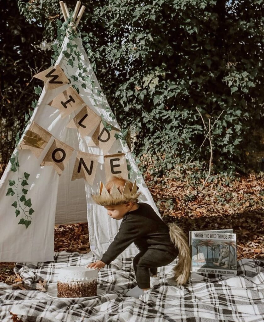 outdoor first birthday photoshoot