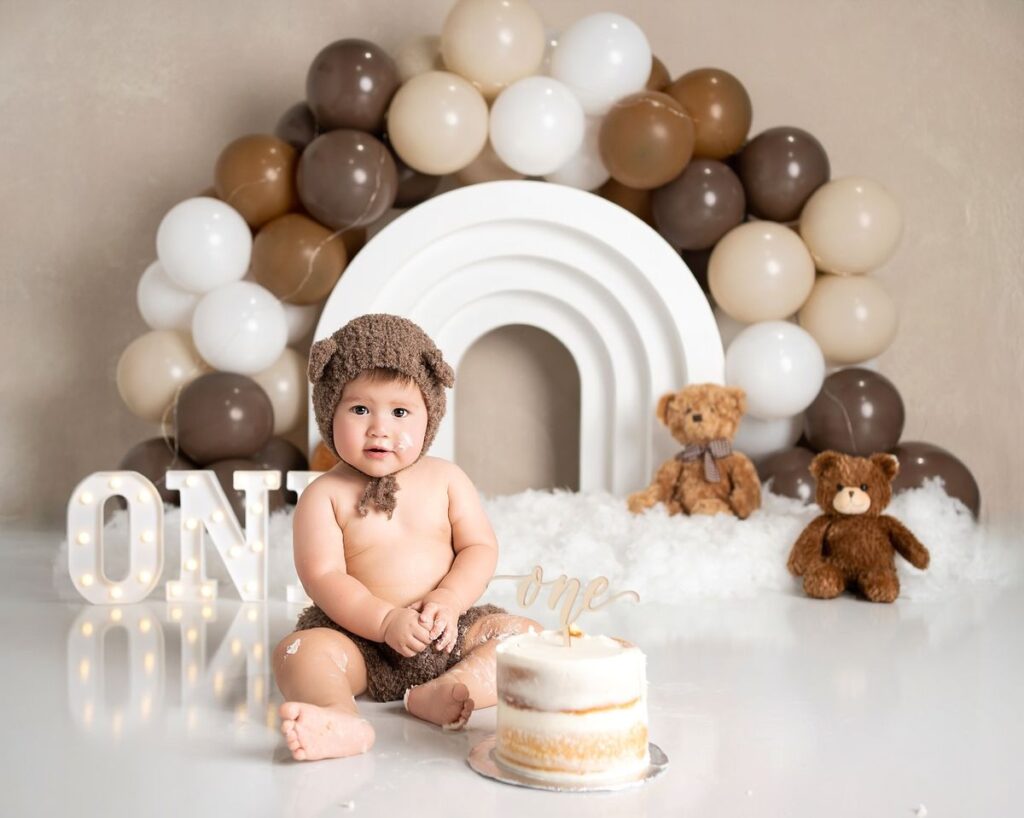 indoor cake smash setup ideas 
