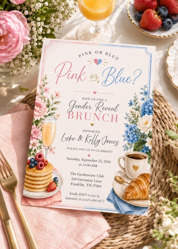 gender reveal themes