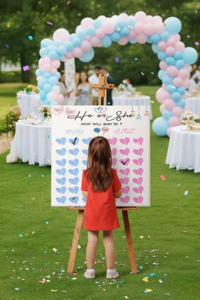 creative gender reveal decorations