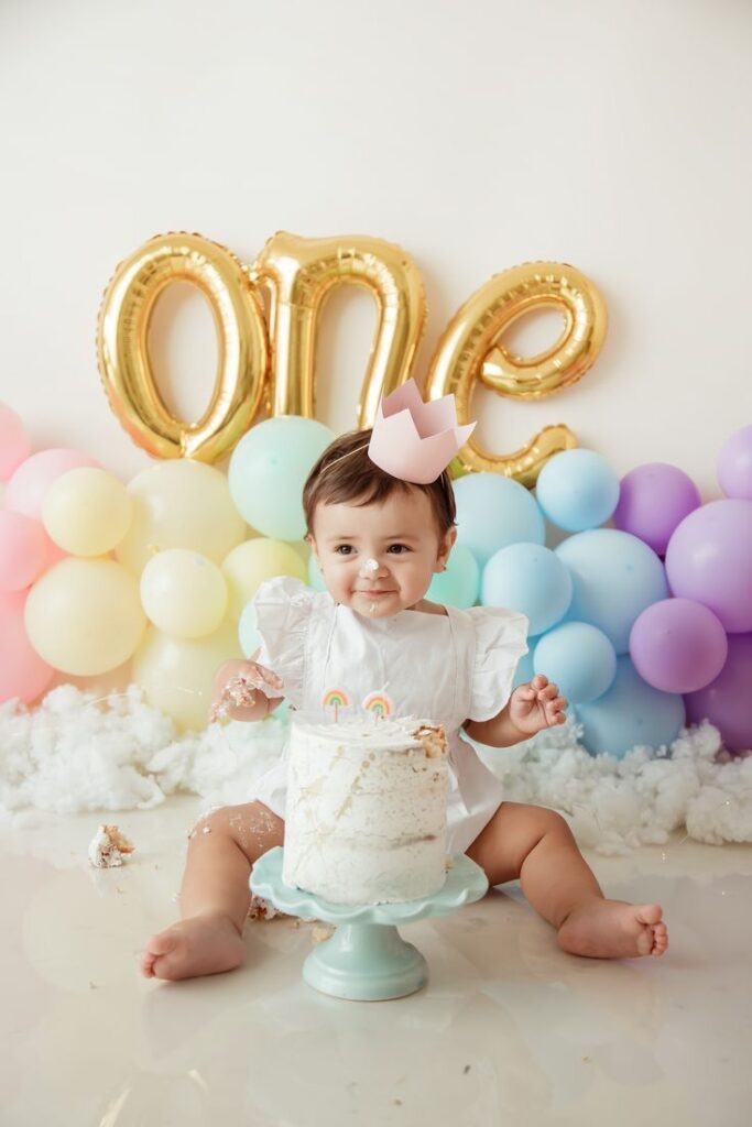 indoor cake smash setup ideas